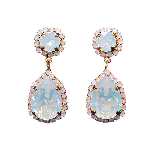 Auskarai "Debesų Lašas II" su Swarovski™ kristalais